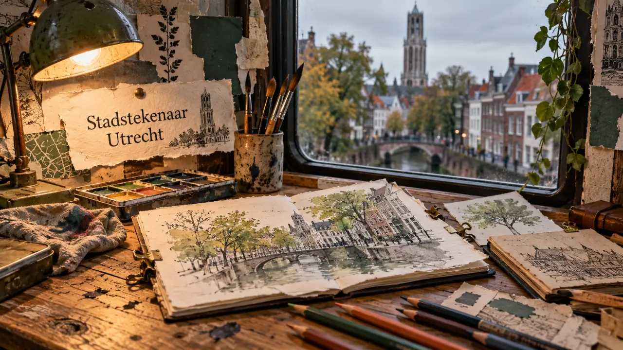 Timber Sommerdijk wordt de eerste officiële Stadstekenaar van Utrecht
